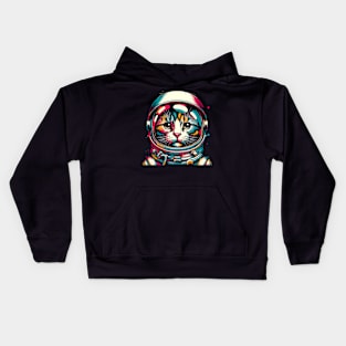 Space Astronaut Cat Gifts Space Cat Kids Hoodie